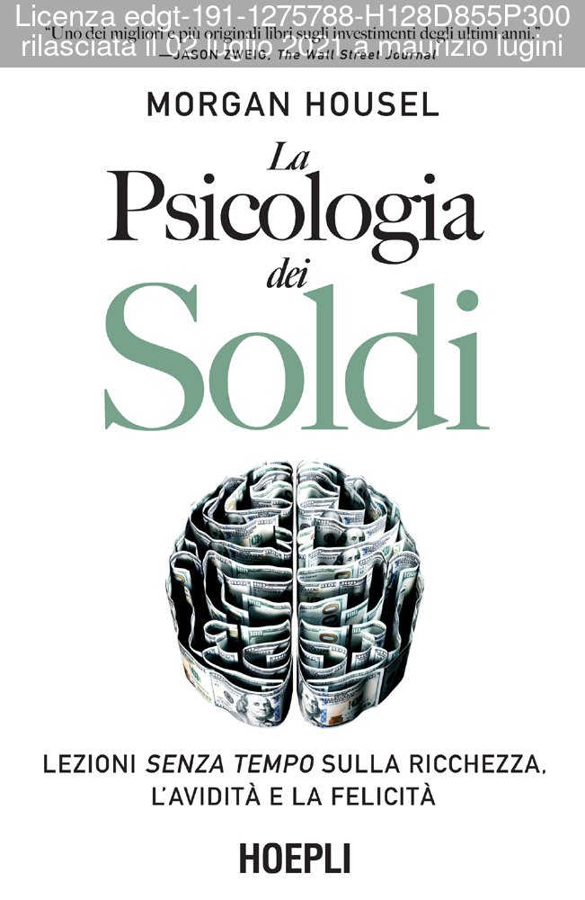 La Psicologia dei Soldi ebook cover