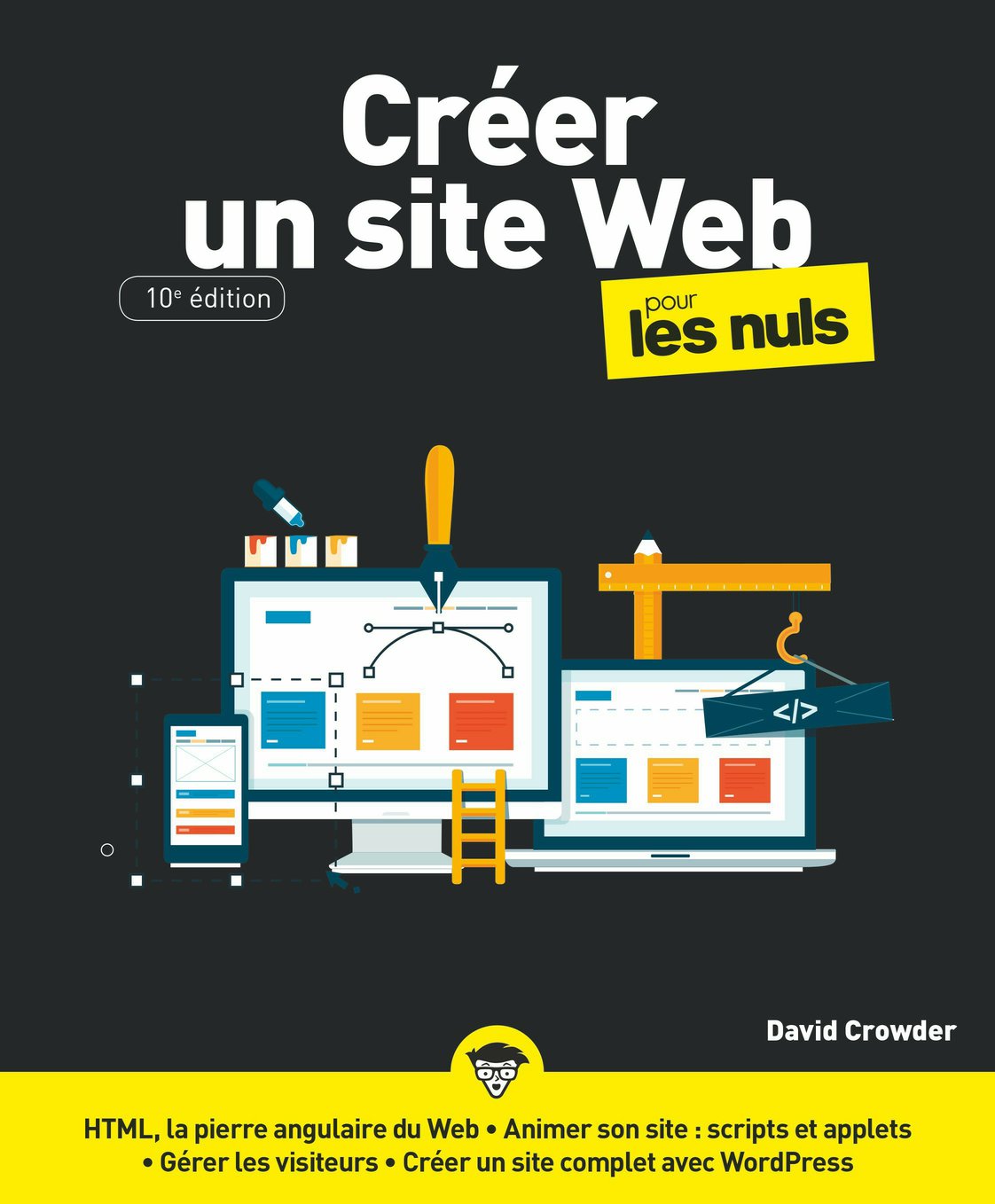 Cr&Atilde;&copy;er un site Web pour les Nuls, grand format, 10e ed. ebook cover