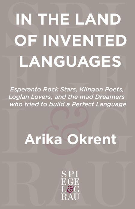 In the Land of Invented Languages ebook cover
