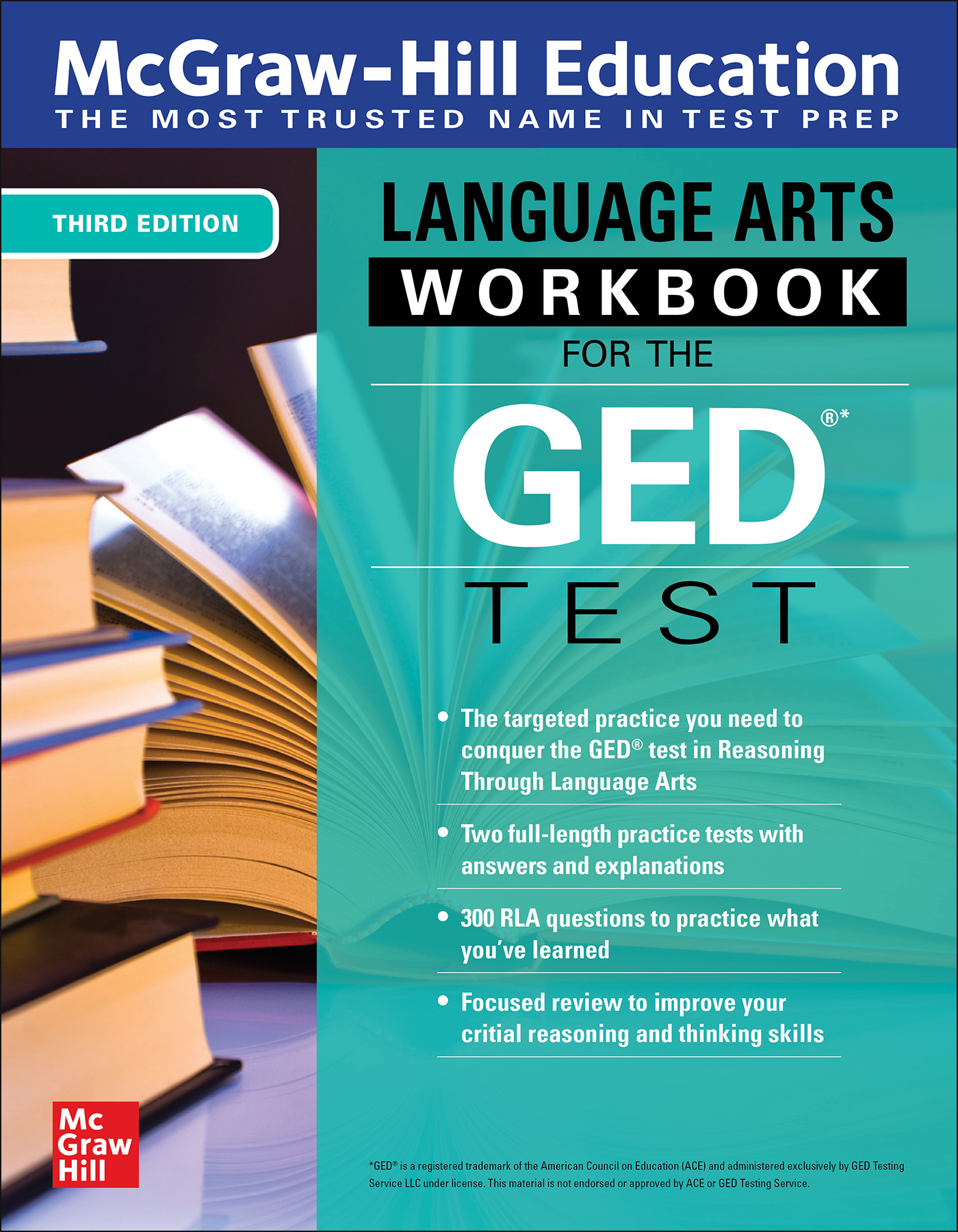 McGraw-Hill Education Language Arts Workbook for the GED Test ebook cover