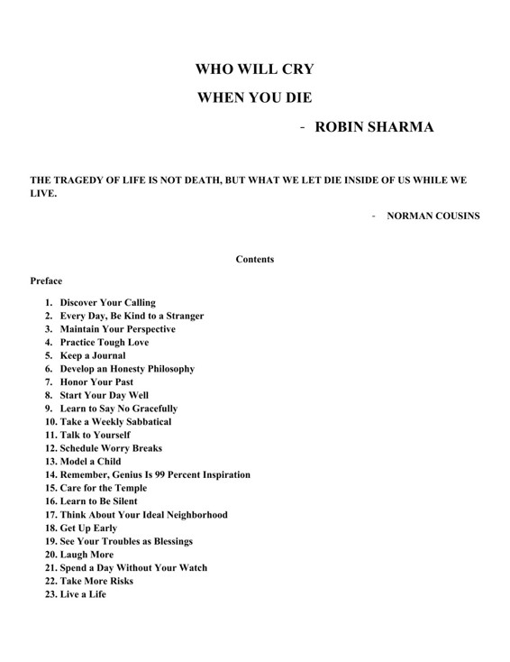 Microsoft Word - WHO WILL CRY WHEN U DIE.doc ebook cover