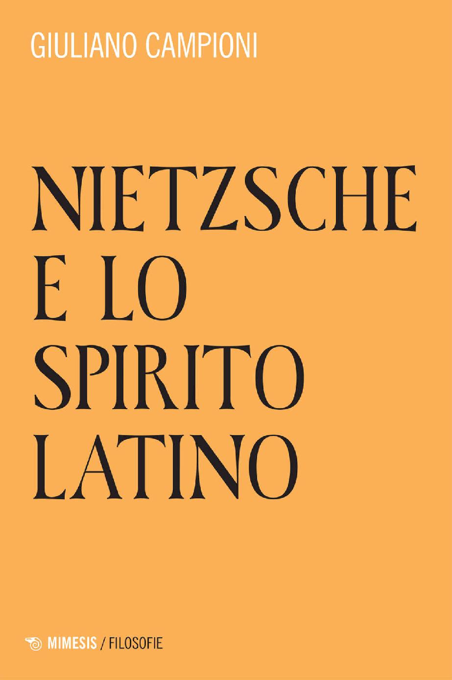 Nietzsche e lo spirito latino (Italian Edition) ebook cover