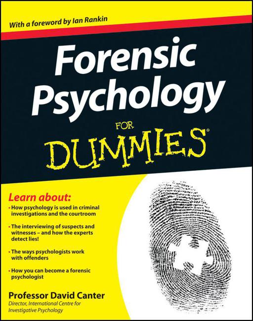 Forensic Psychology For Dummies ebook cover
