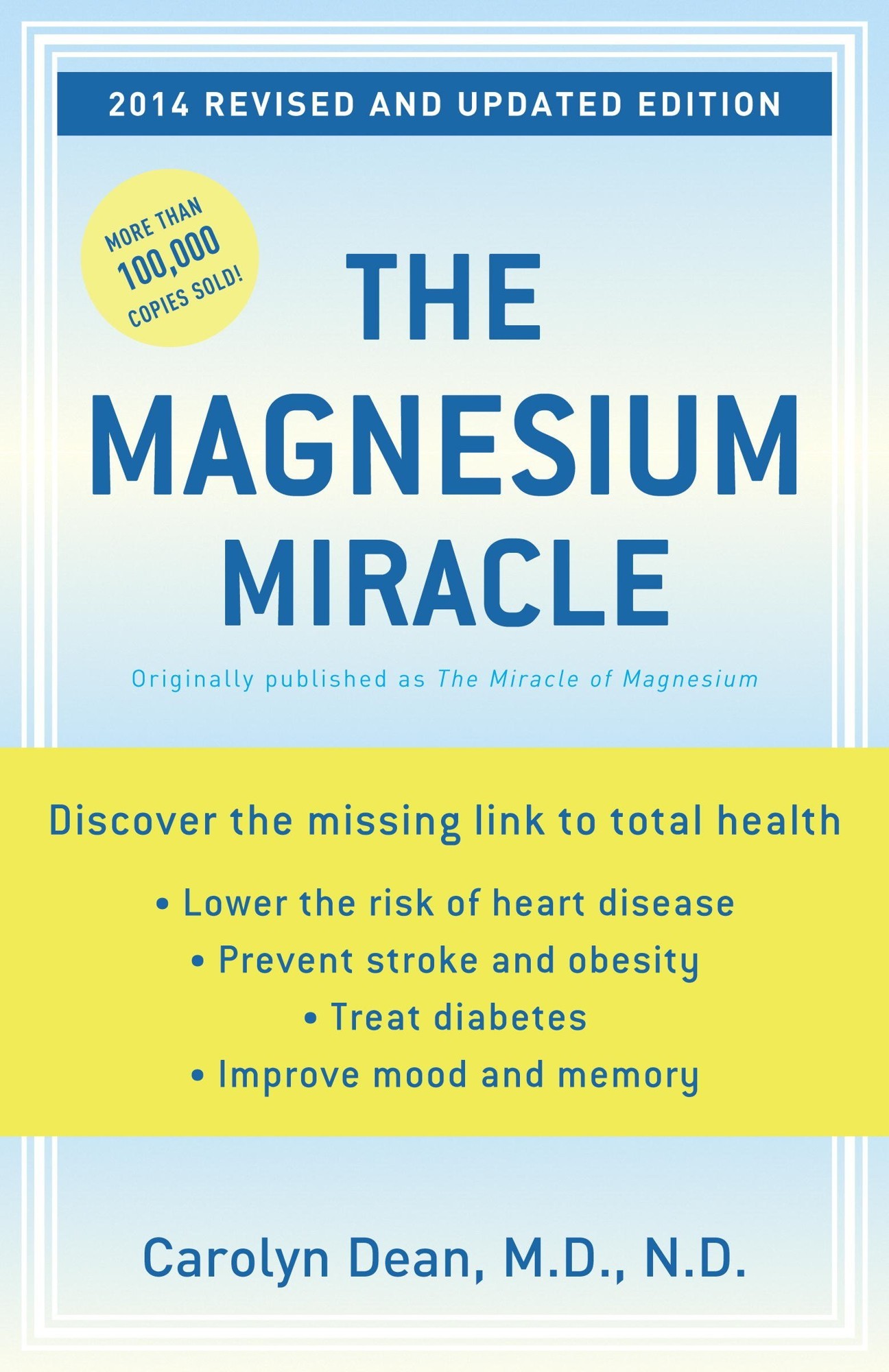 The Magnesium Miracle, Revised and Updated Edition ebook cover