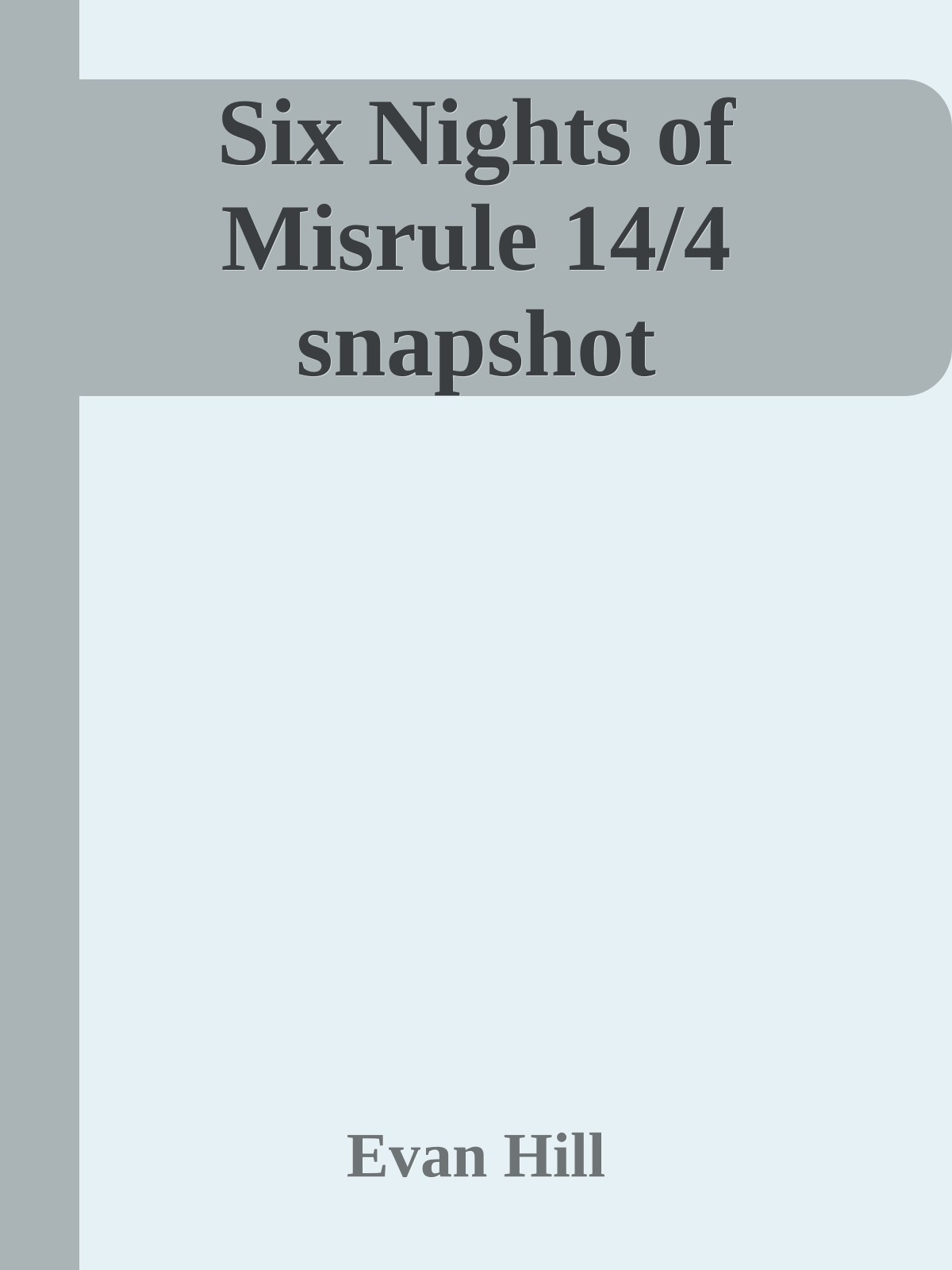 Six Nights of Misrule 14-4 snapshot ebook cover