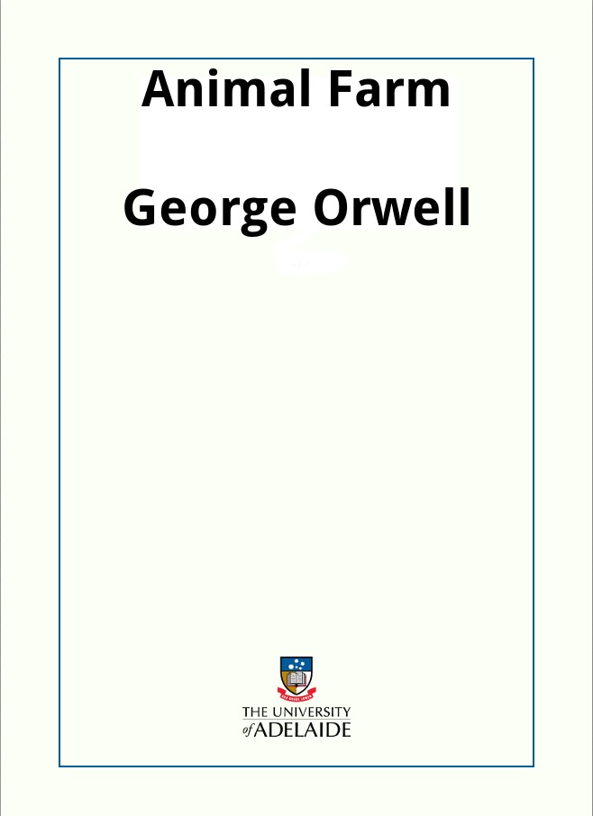Animal Farm ebook cover