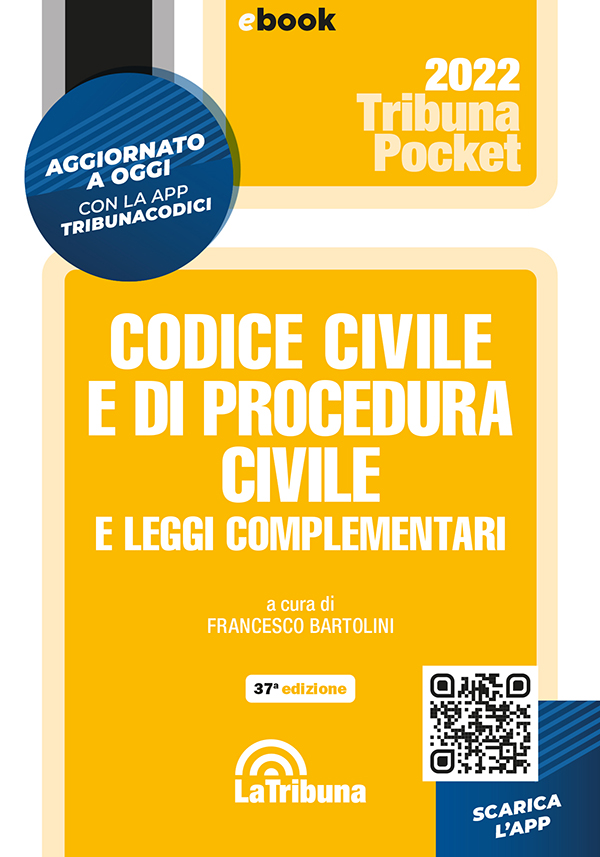 Codice civile e di procedura civile 2022 ebook cover