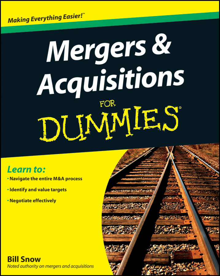 Mergers and Acquisitions For Dummies ebook cover