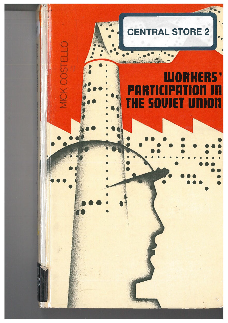 Workers' Participation in the Soviet Union ebook cover