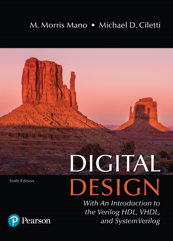 Digital Design: With an Introduction to the Verilog HDL, VHDL, and SystemVerilog, 6-e ebook cover