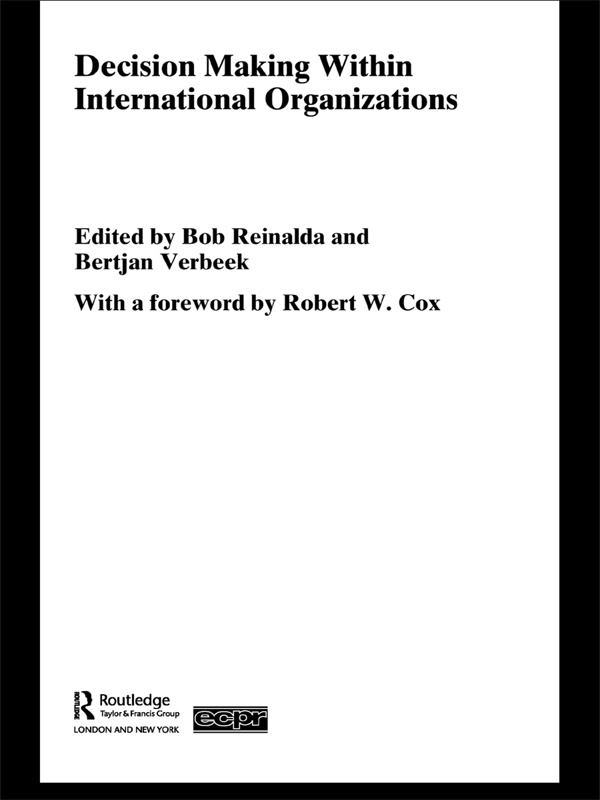 Decision Making Within International Organisations ebook cover