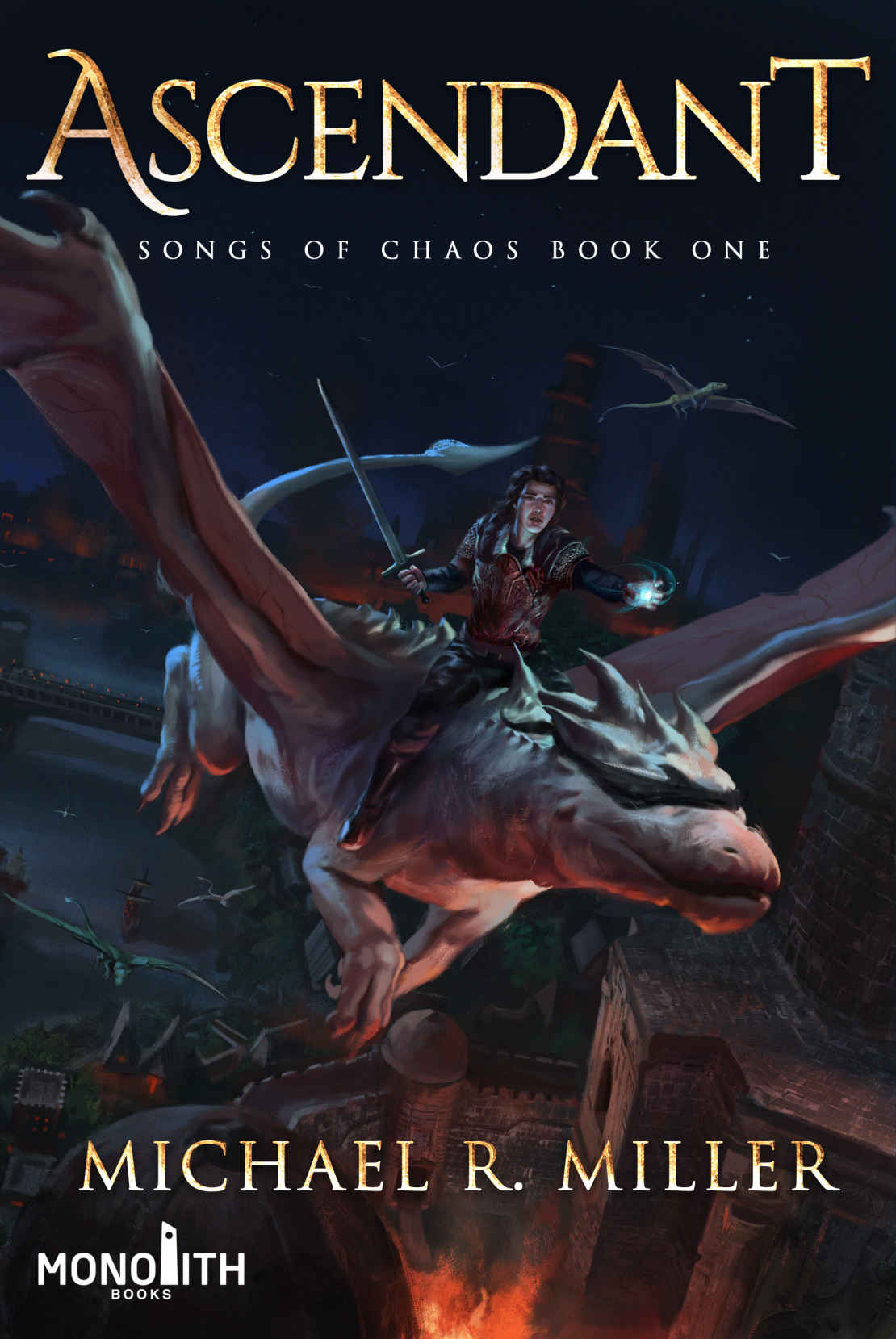 Ascendant - A Dragon Rider Fantasy (Songs of Chaos Book 1) ebook cover