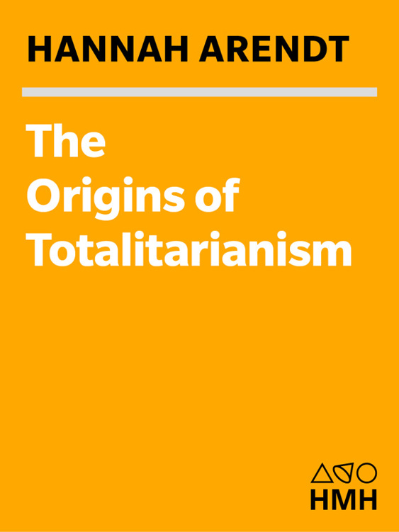 The Origins of Totalitarianism ebook cover