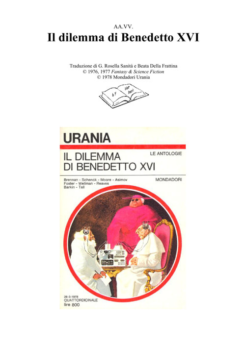 Il dilemma di Benedetto XVI ebook cover