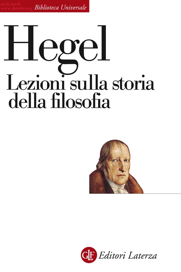 Lezioni sulla storia della filosofia (2013) ebook cover