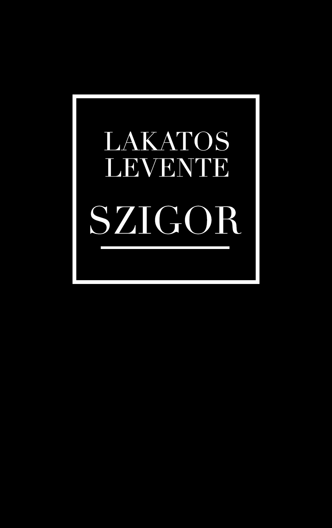 Szigor ebook cover