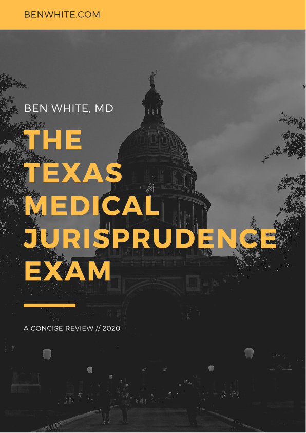 The Texas Medical Jurisprudence Exam - A Concise Review ebook cover