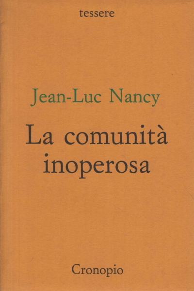 La comunit&Atilde;&nbsp; inoperosa ebook cover