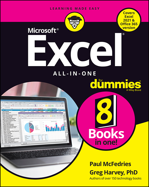 Excel All-in-One For Dummies ebook cover