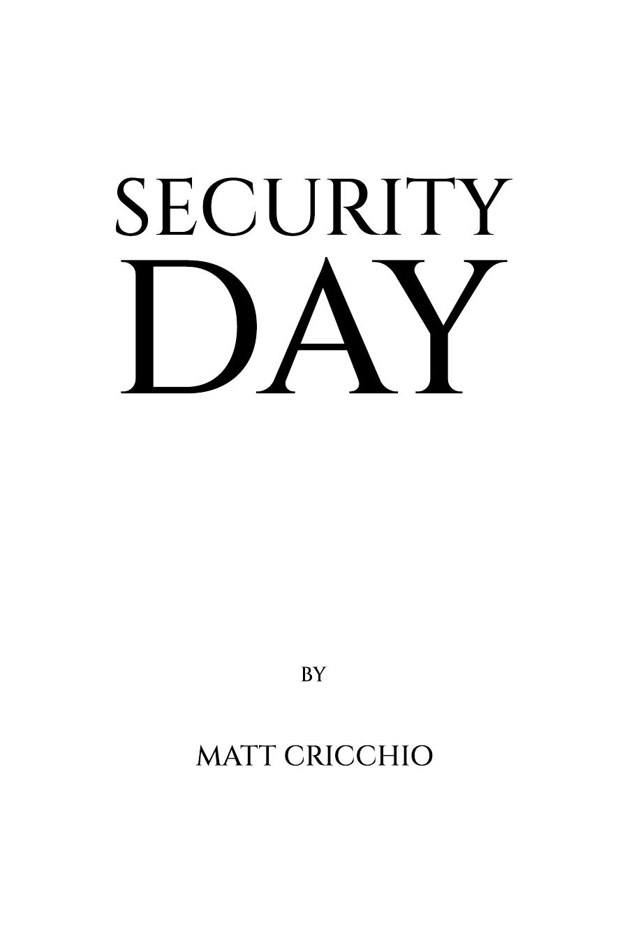 Security Day eBook ebook cover