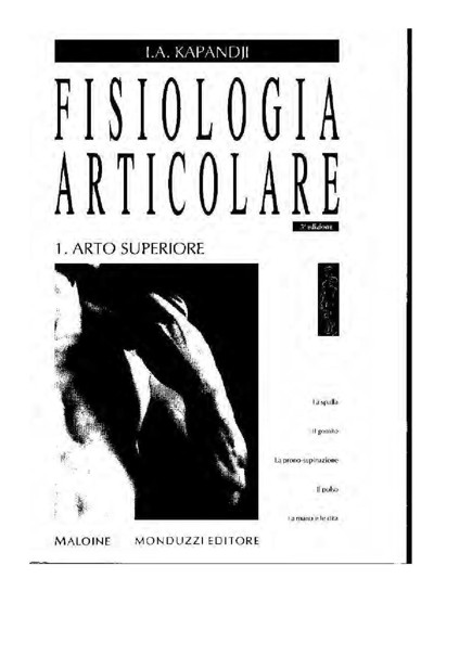 Fisiologia Articolare 5&Acirc;&deg; ed - Vol.1 - Arto Superiore ebook cover