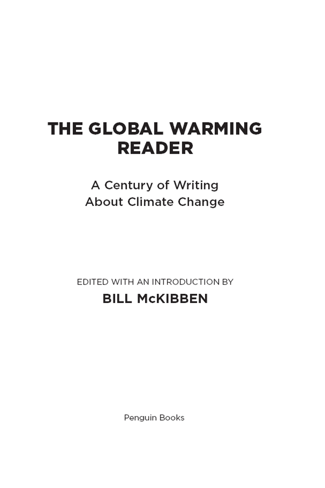 The Global Warming Reader ebook cover