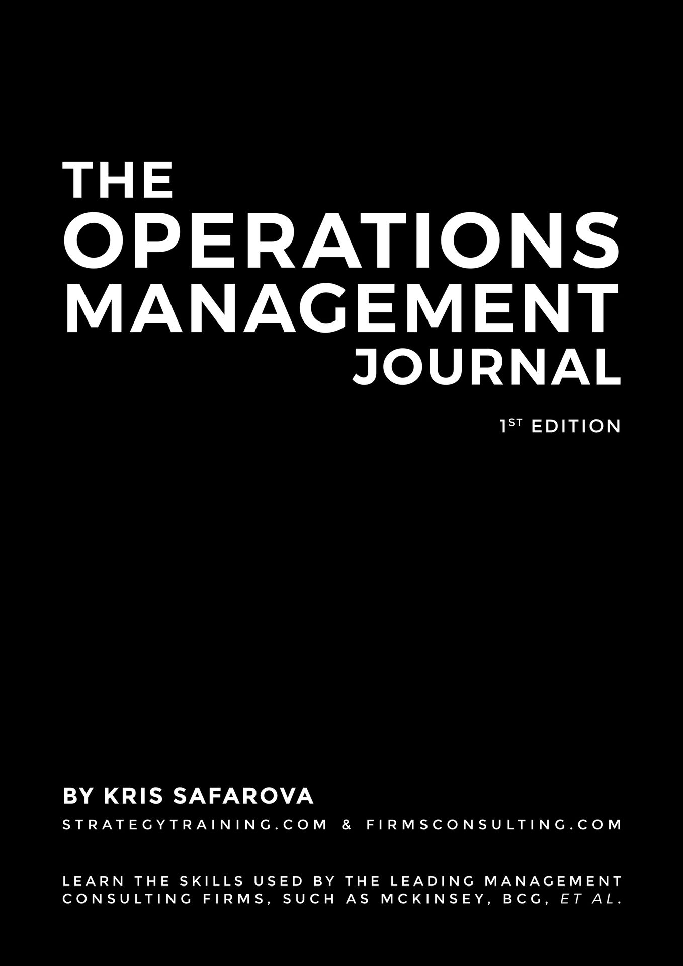 The Operations Management Journal ebook cover