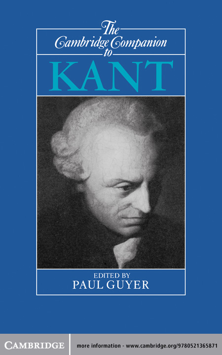 The Cambridge Companion to Kant ebook cover