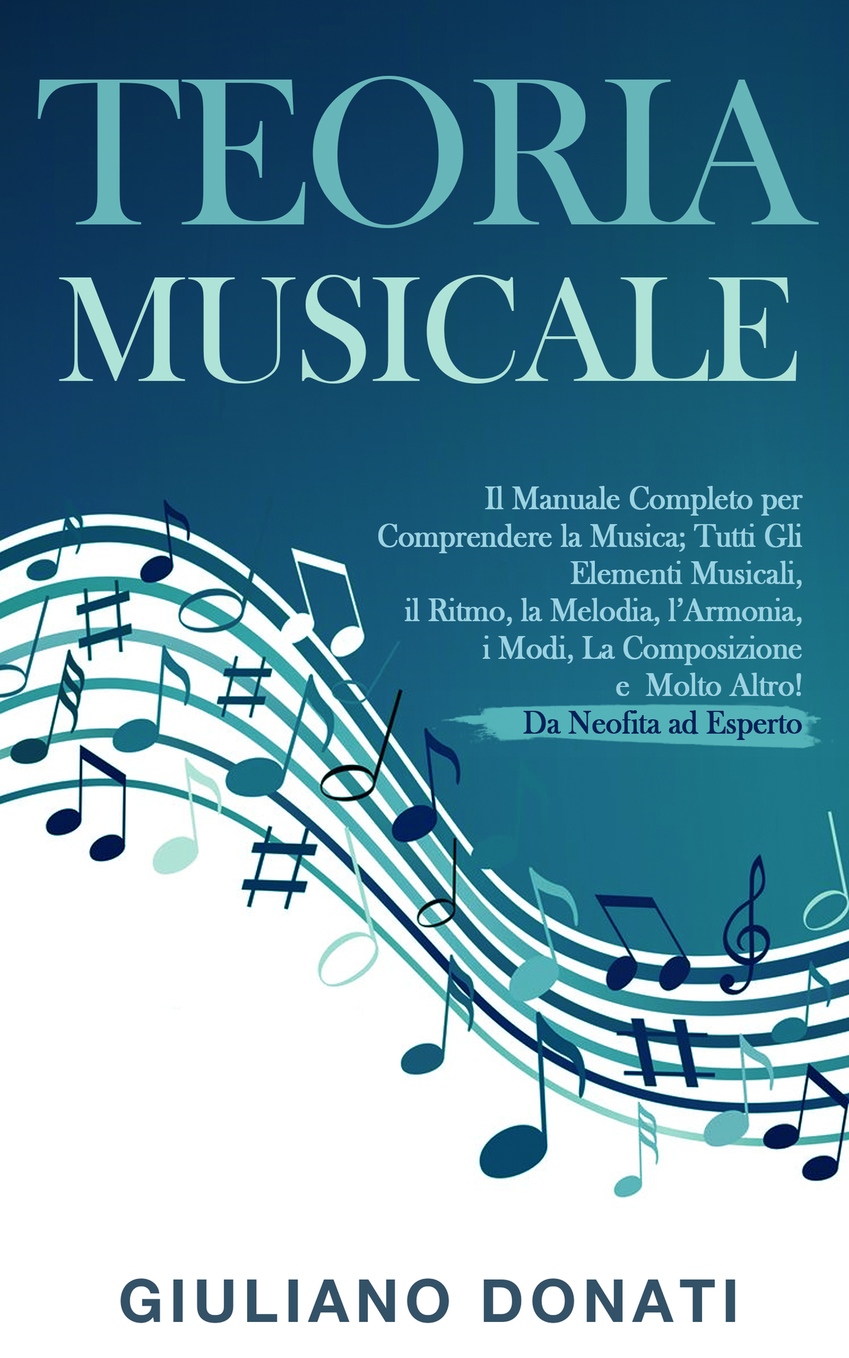 Teoria Musicale: Il Manuale Completo per Comprendere la Musica; Tutti gli Elementi Musicali, il Ritmo, la Melodia, l'Armonia, i Modi, la Composizione e ... - Da Neofita ad Esperto (Italian Edition) ebook cover