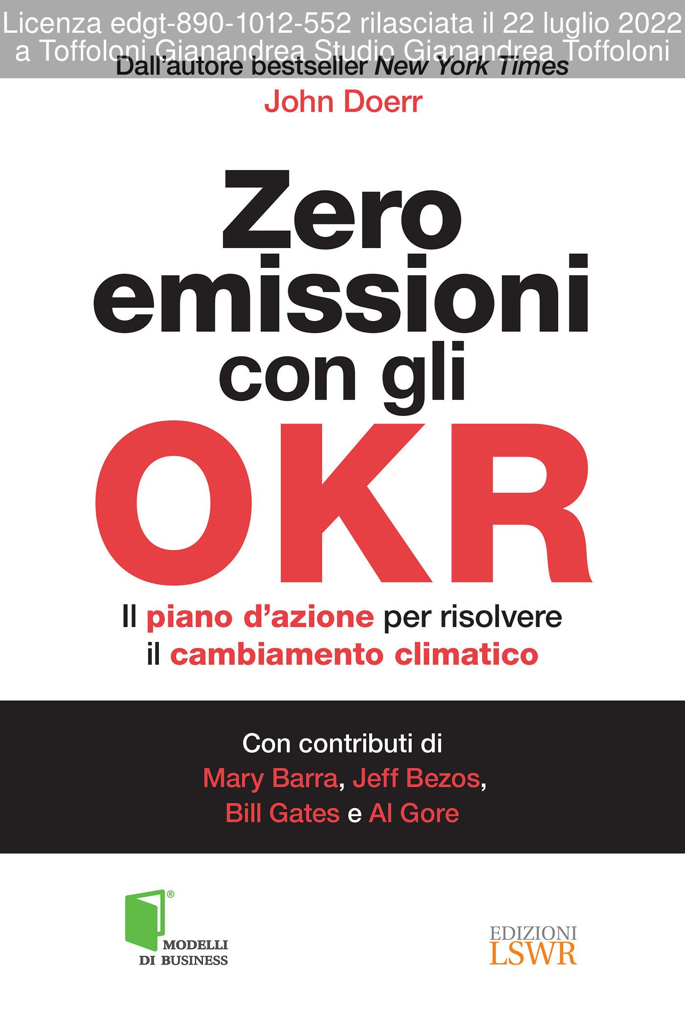 Zero emissioni con gli OKR ebook cover