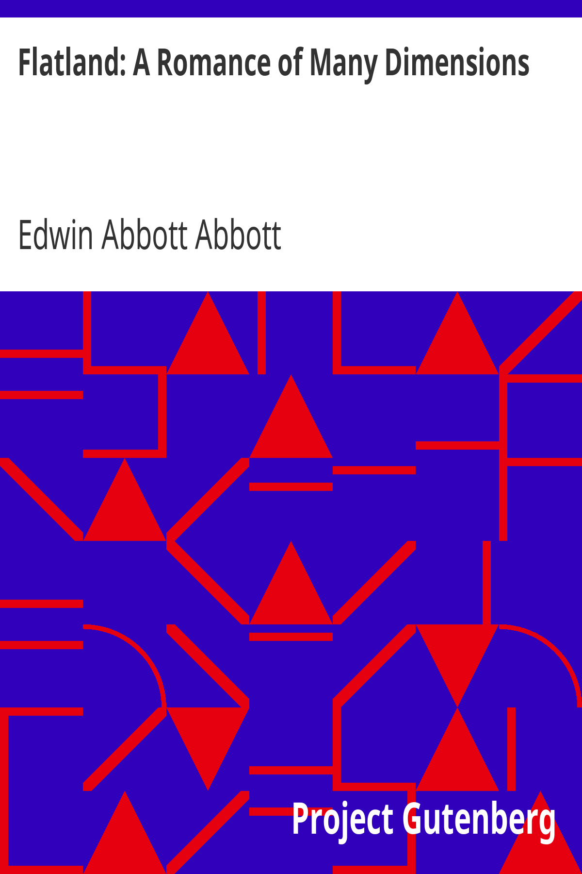 Flatland: A Romance of Many Dimensions ebook cover