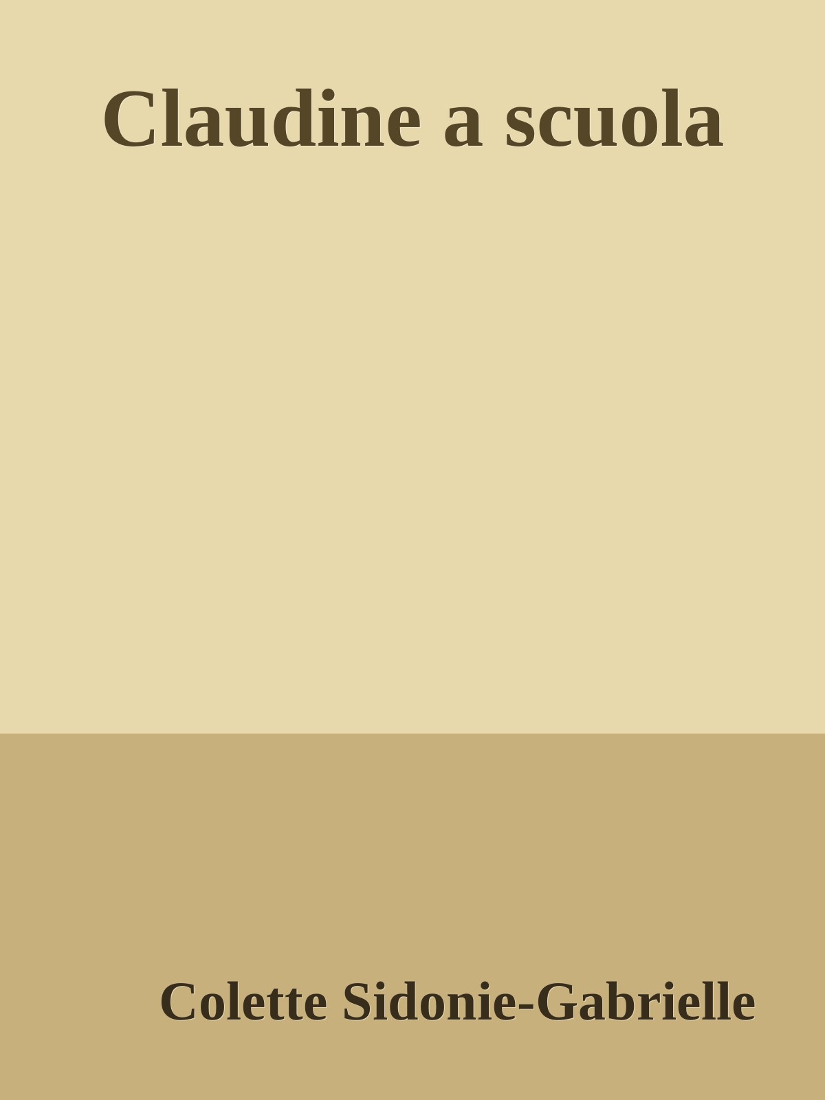 Claudine a scuola ebook cover