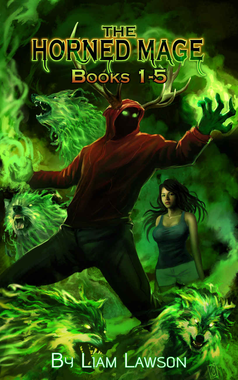 The Horned Mage Books 1-5: A New Adult Urban Fantasy Harem Adventure ebook cover