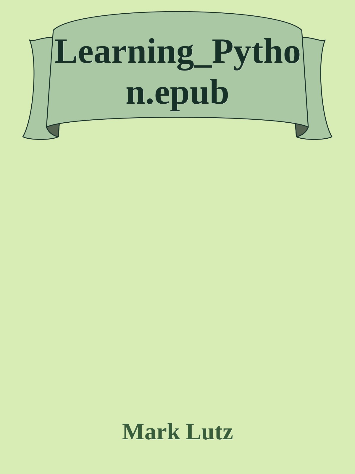 Learning_Python.epub ebook cover