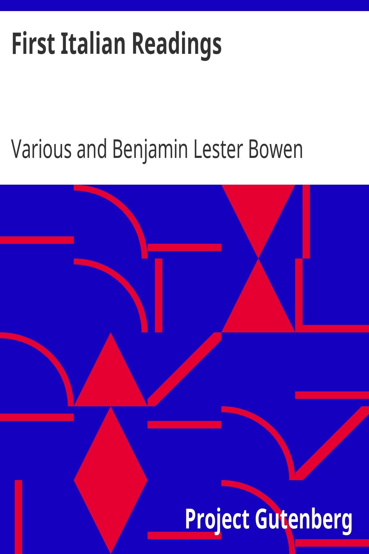 First Italian Readings ebook cover