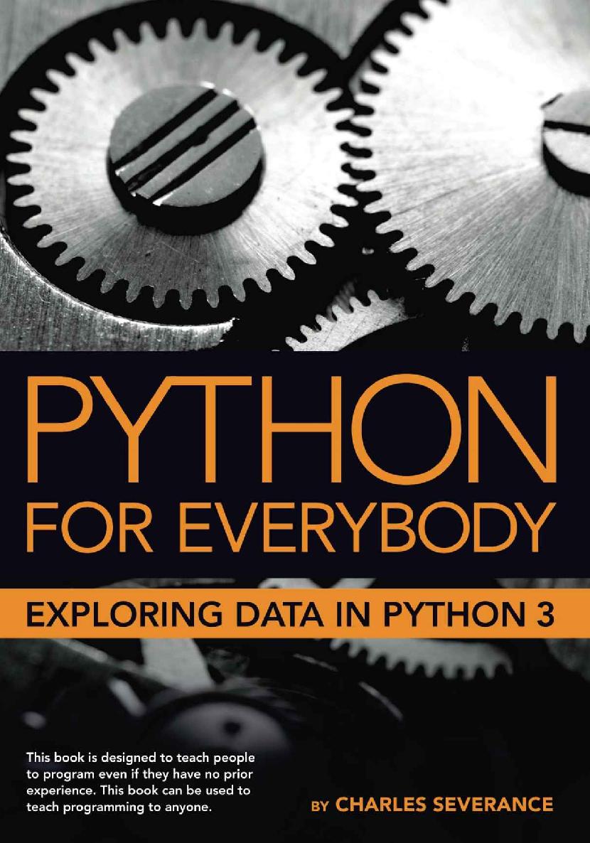Python for Everybody: Exploring Data in Python 3 ebook cover