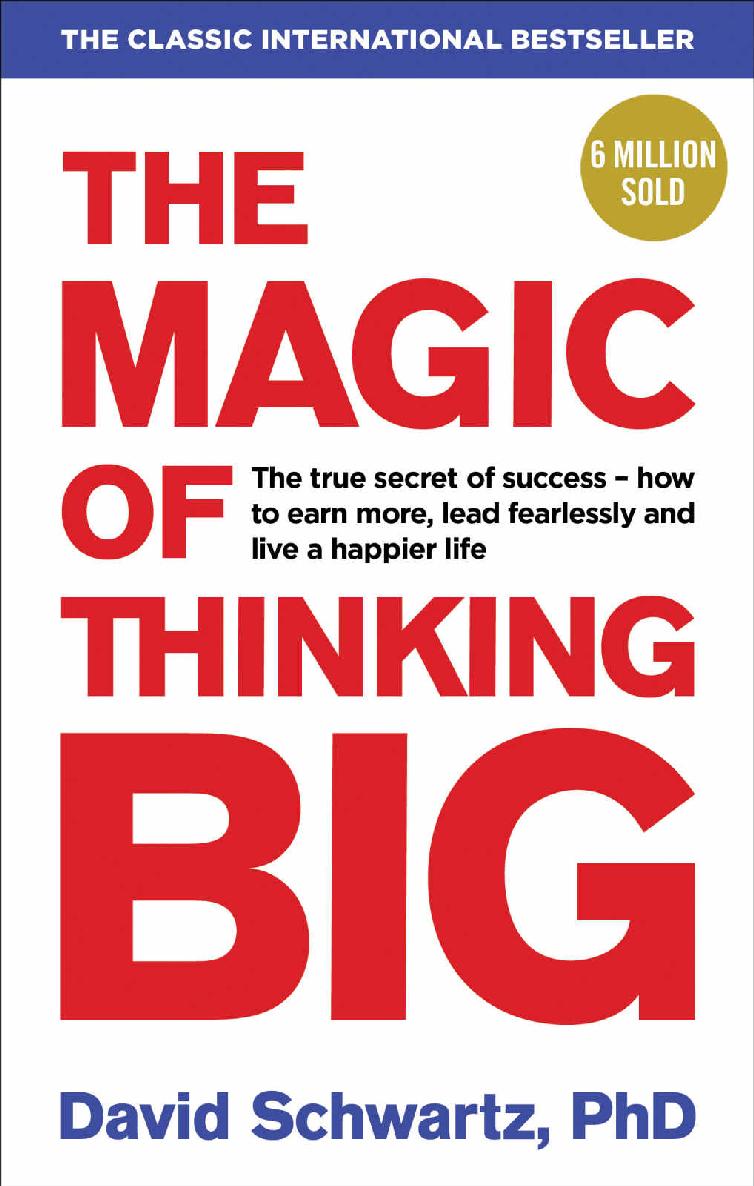 The Magic of Thinking Big ebook cover