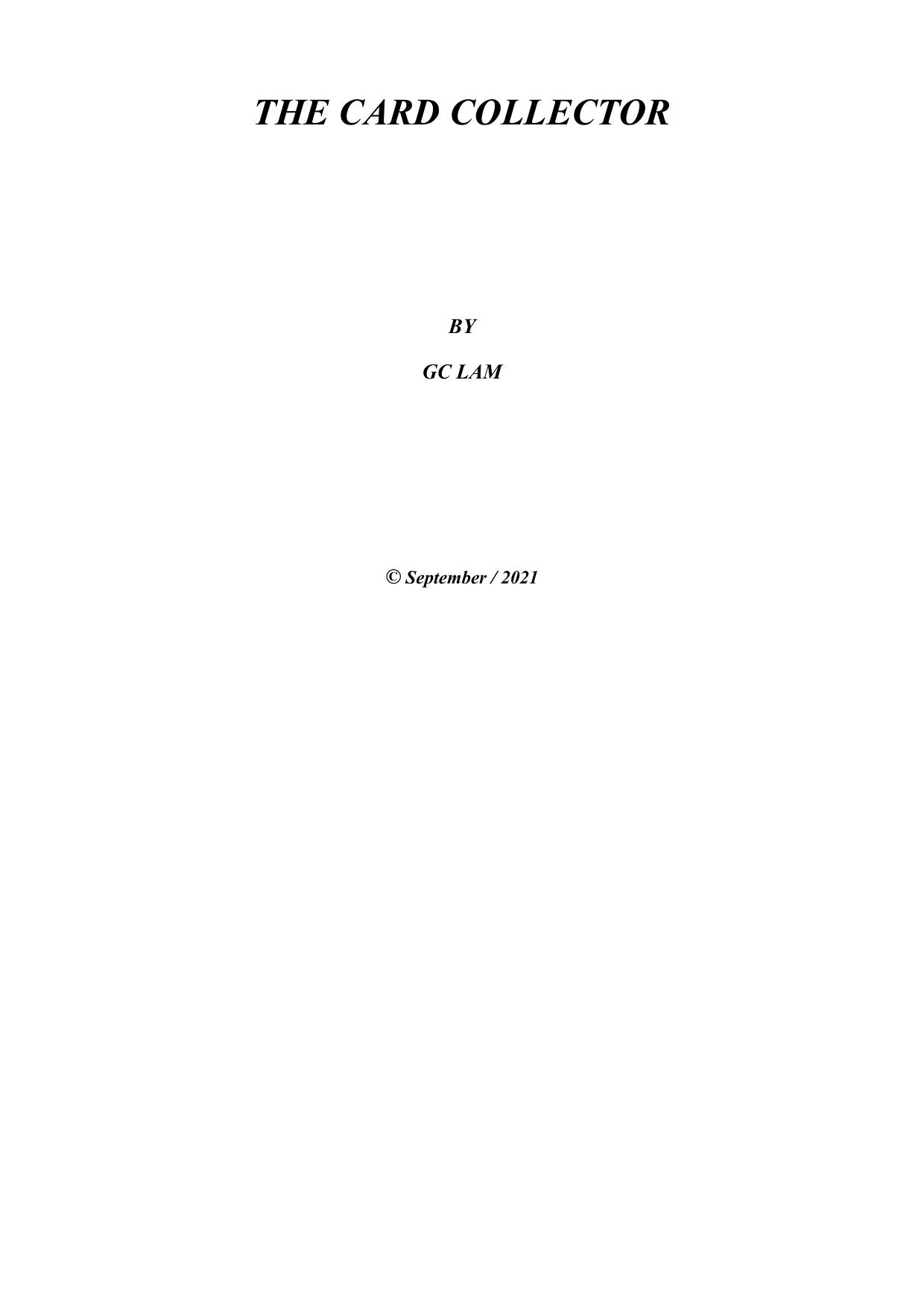 THE CARD COLLECTOR ebook cover