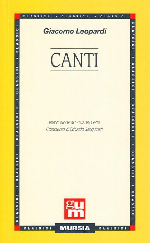Leopardi Giacomo - Canti ebook cover