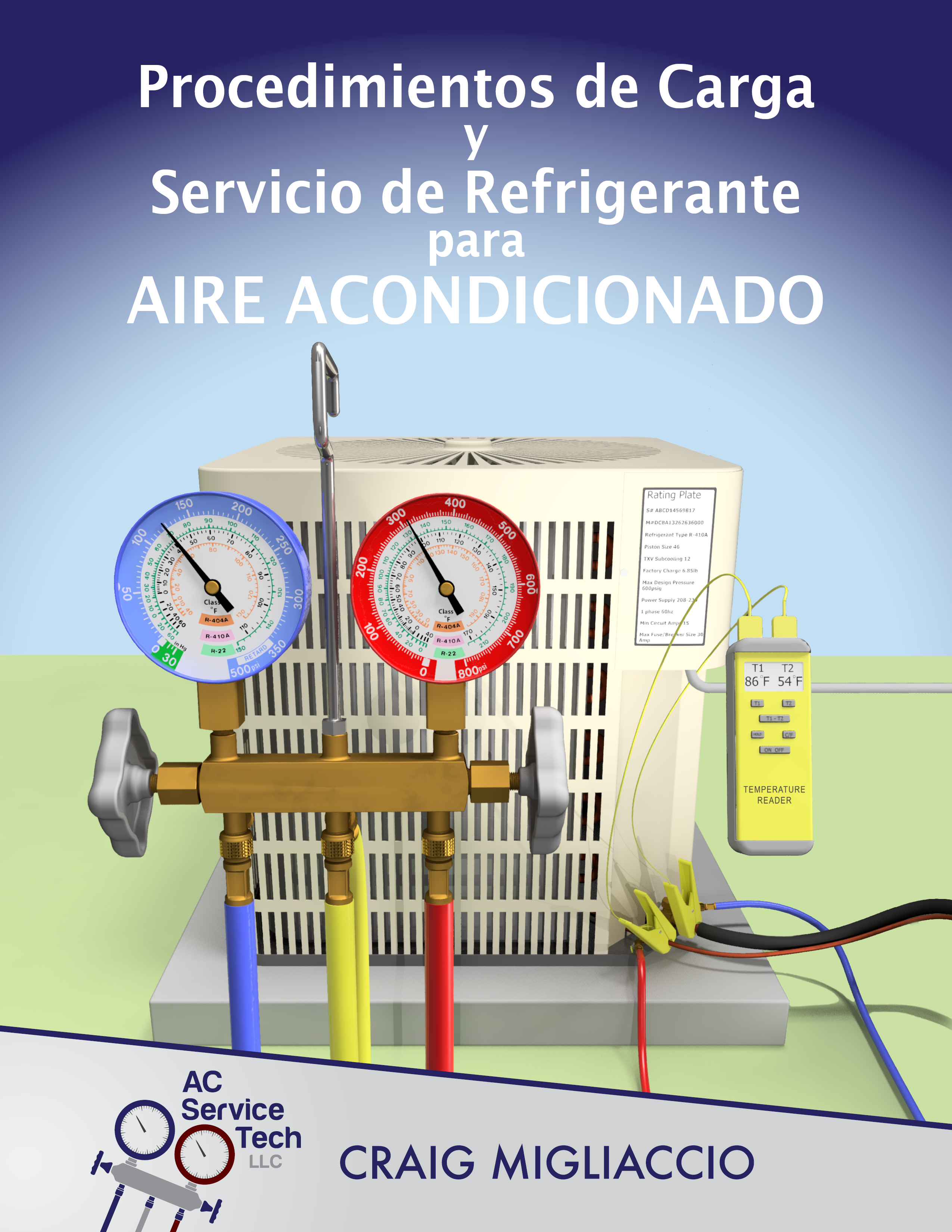 Procedimientos de Carga y Servicio de Refrigerante para Aire Acondicionado ebook cover