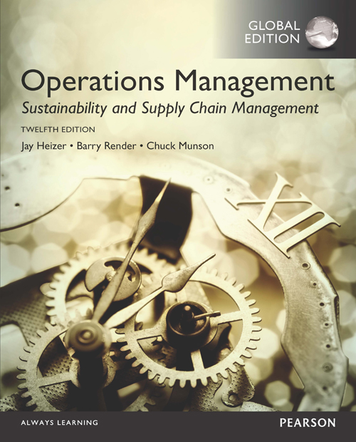 Operations Management, 12-e, Global Edition ebook cover