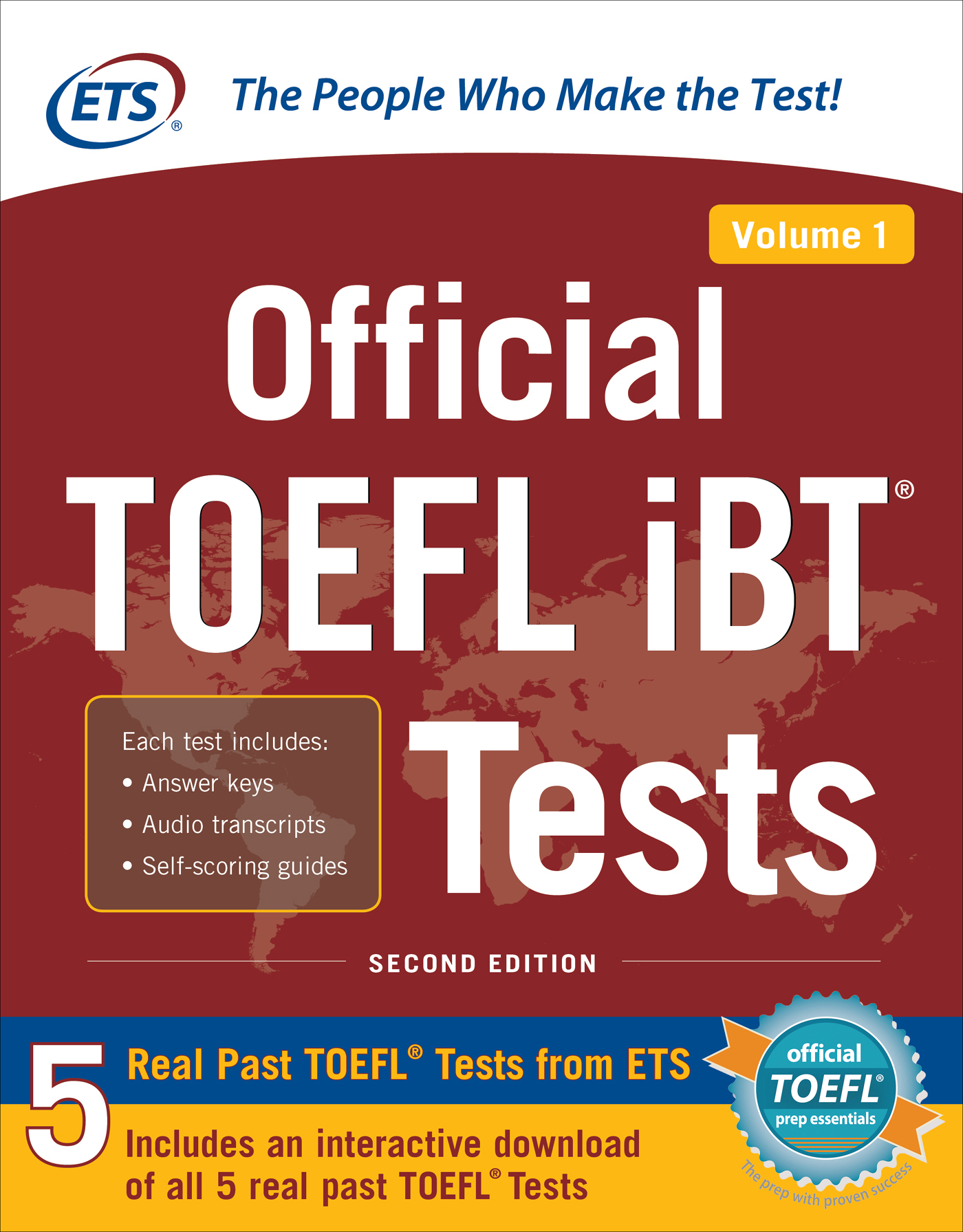 Official TOEFL iBT&Acirc;&reg; Tests, Volume 1 ebook cover