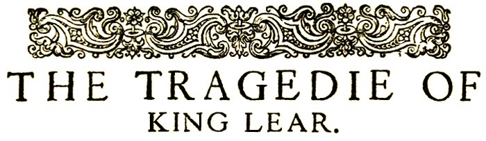 The Tragedy of King Lear ebook cover