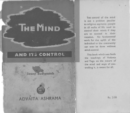 Mind and it's Control by Swami Budhananda ebook cover