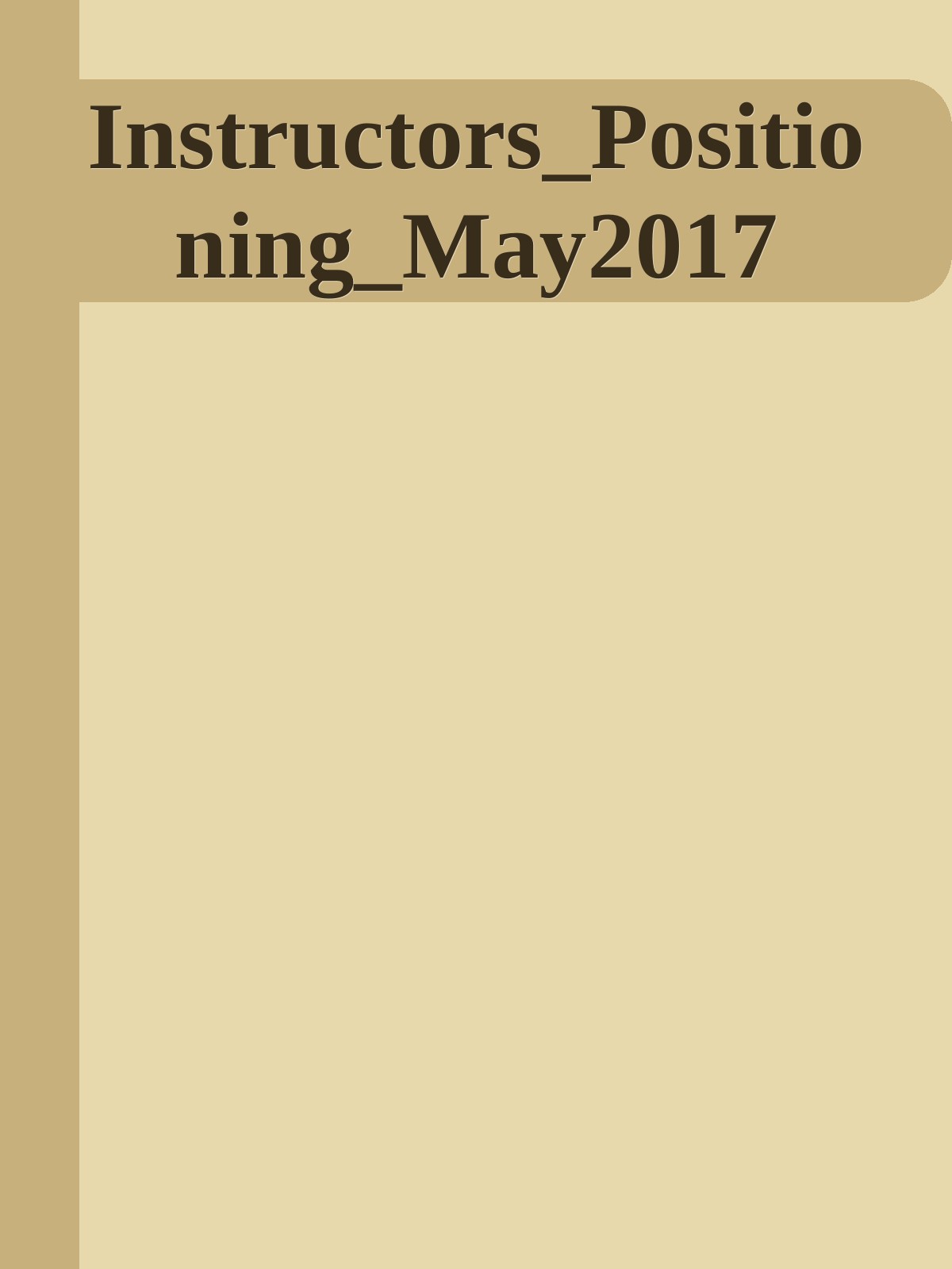 Instructors_Positioning_May2017 ebook cover