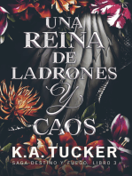 Una reina de ladrones y caos ebook cover