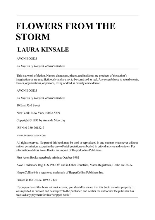 Flowers From The Storm ebook cover