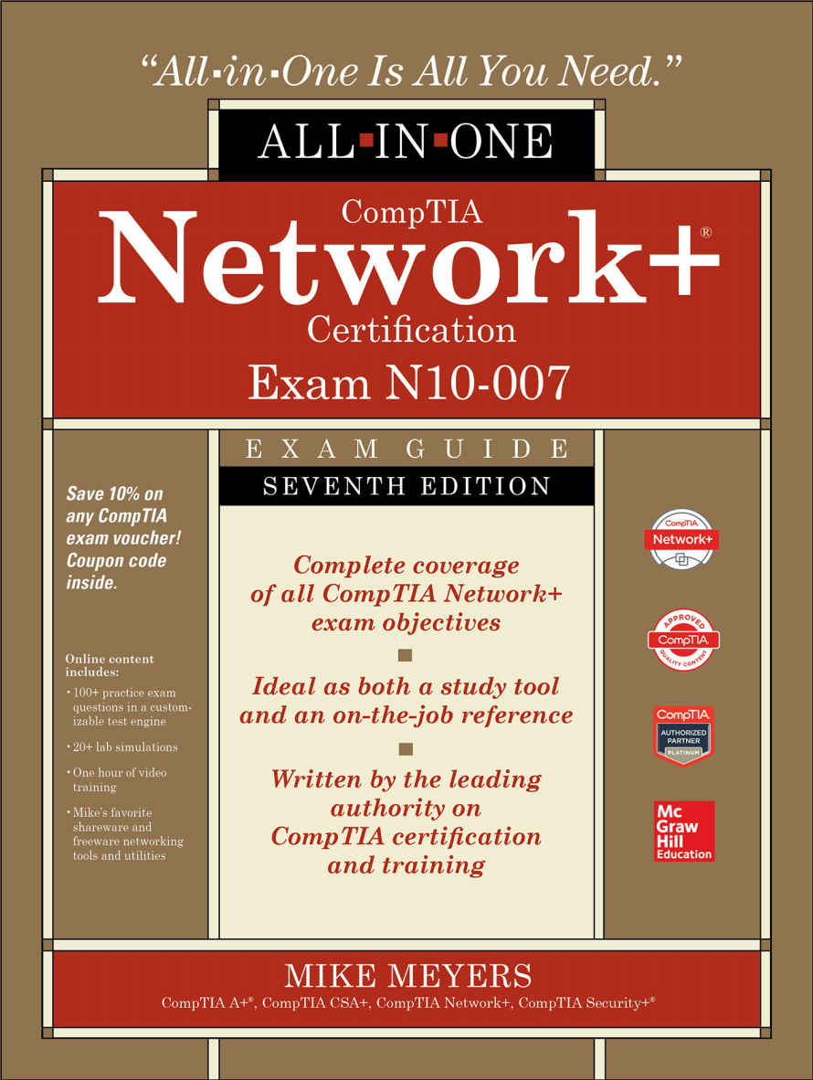 CompTIA Network+ Certification All-in-One Exam Guide, Seventh Edition (Exam N10-007) ebook cover