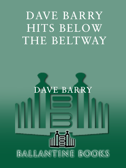 Dave Barry Hits Below the Beltway ebook cover