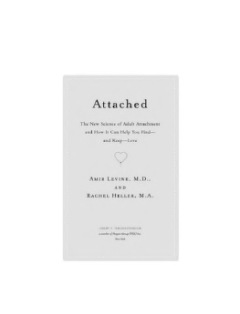 Amir Levine Attachement -the New science of Adult Attachement ebook cover
